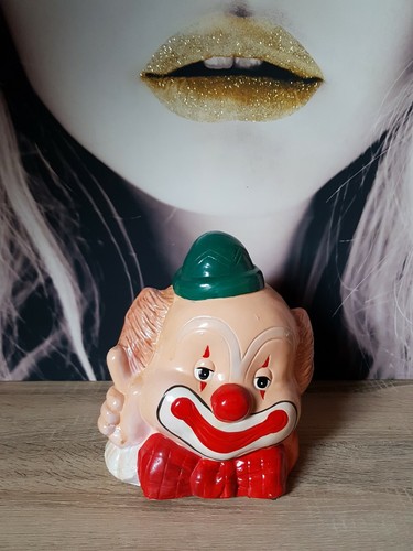 Grande tirelire tête clown - tirelire,